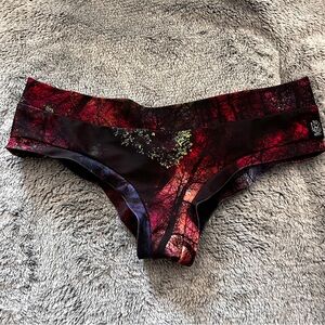 Bad Kitty Red and Black Forest Pole Dance/Bikini Bottoms